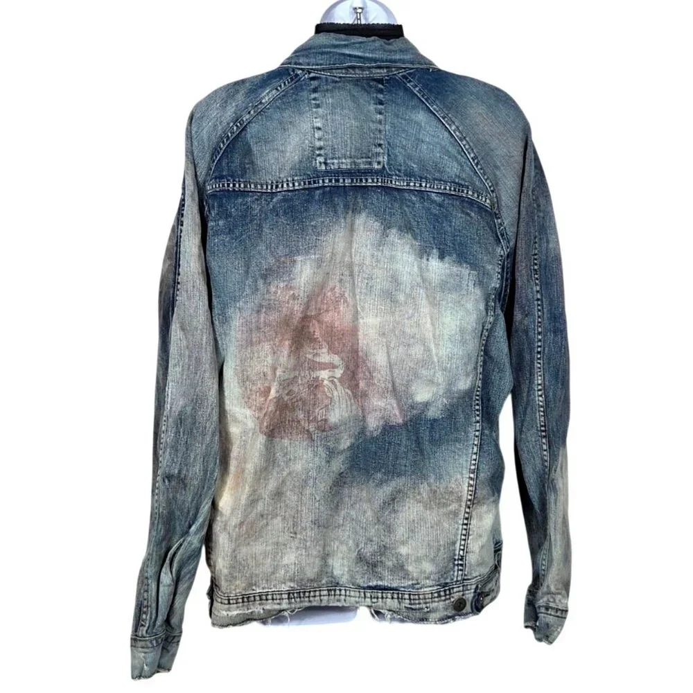 Jordan Craig Legacy Edition Denim Jacket & Aaron Jeans Rip & Repair Streetwear X - Picture 2 of 14